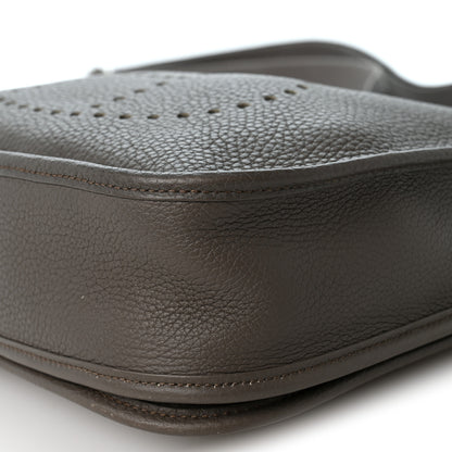 Hermes Taurillon Clemence EVELYNE III PM Etain 10 of 10