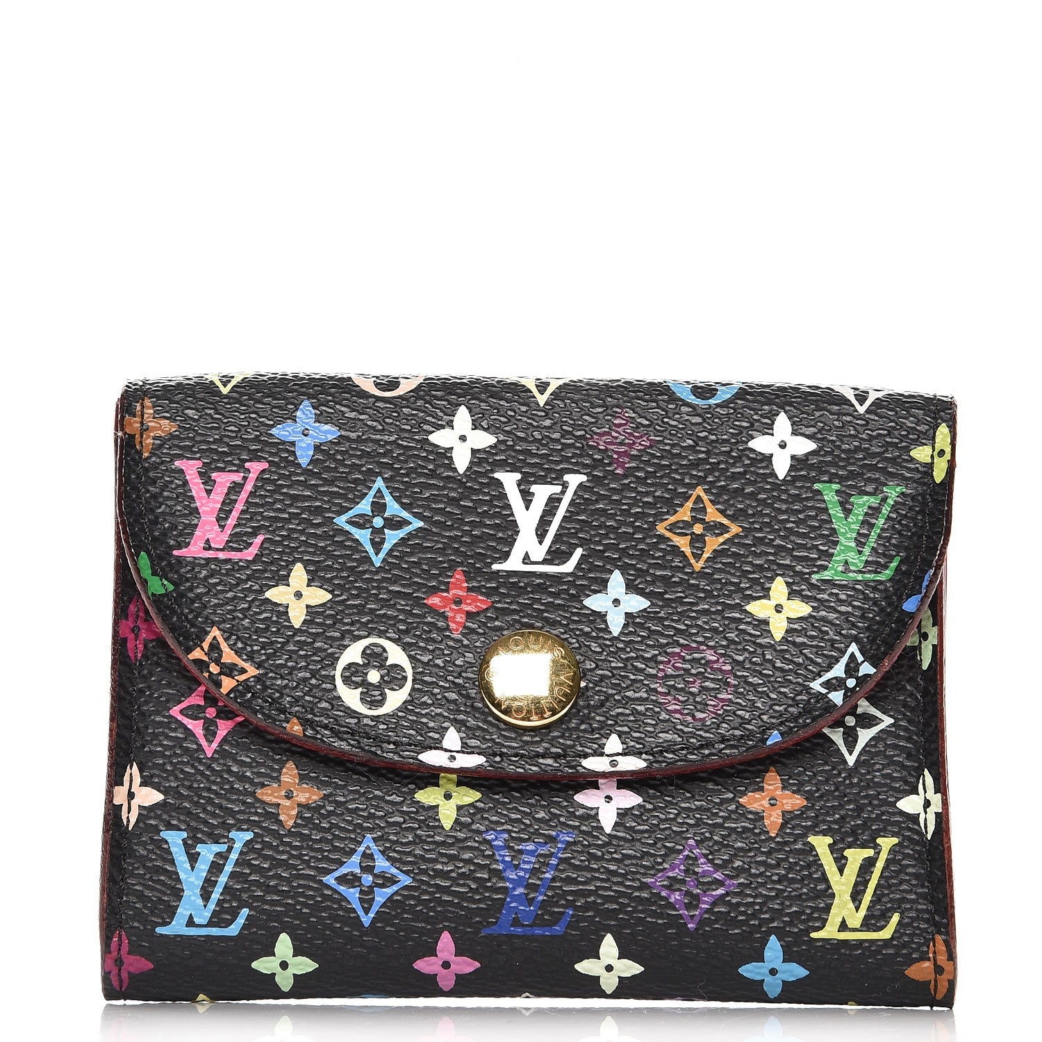 Louis Vuitton Monogram Multicolor Business Card Holder Black Grenade 1 of 6