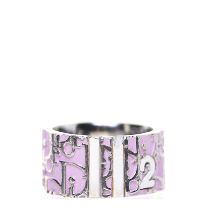 Christian Dior Silver Logo Ring 6 Pink 1 of 4
