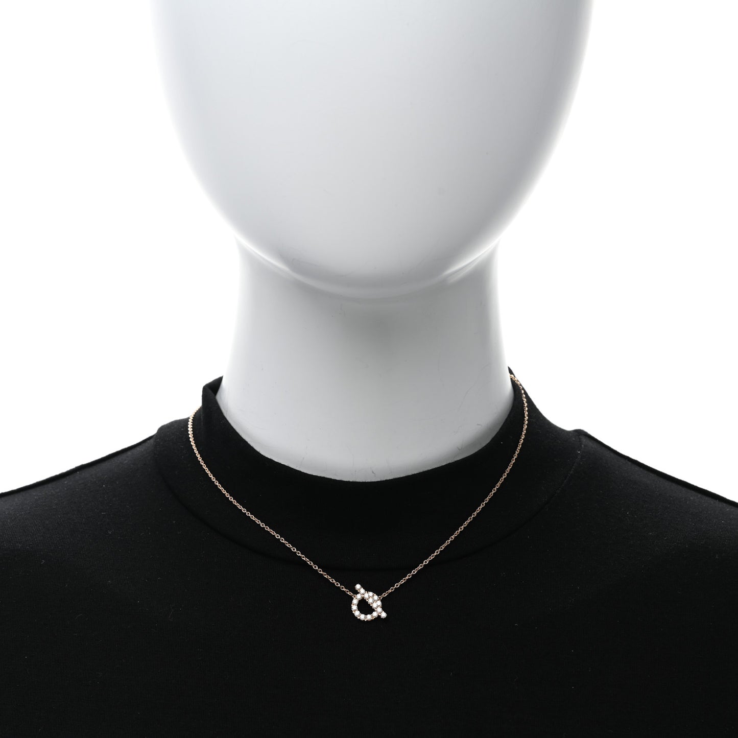 18K Rose Gold Diamond Finesse Pendant Necklace