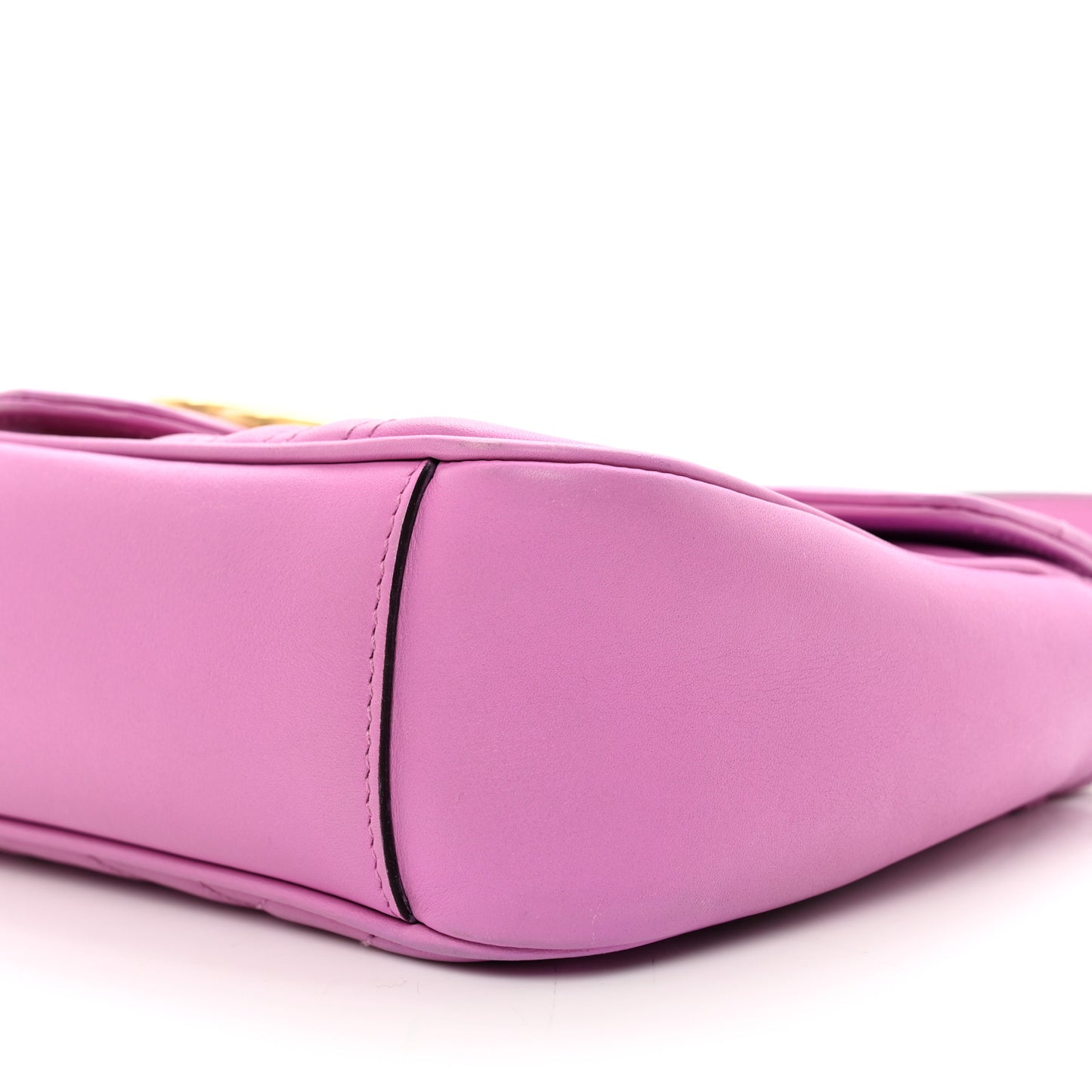 Calfskin Matelasse Small GG Marmont Shoulder Bag Candy Mousse