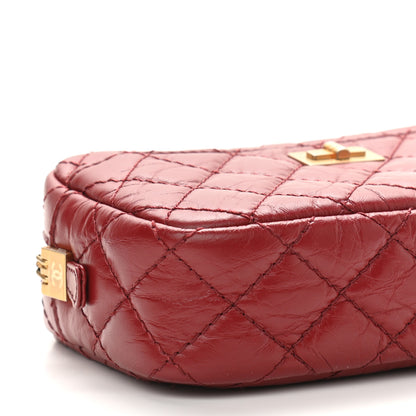 Chanel Aged Calfskin Quilted Mini Reissue Camera Case Red 9 of 11