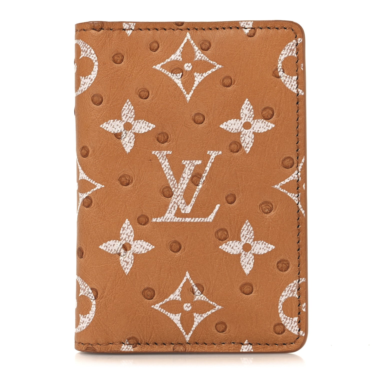 Louis Vuitton Ostrich Monogram Pocket Organizer NM 1 of 6