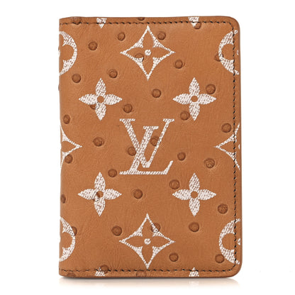 Louis Vuitton Ostrich Monogram Pocket Organizer NM 1 of 6