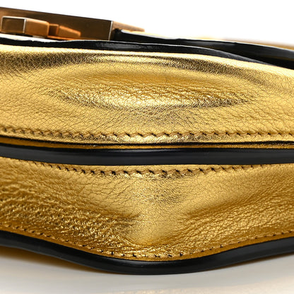 Saint Laurent Metallic Grained Calfskin Mini Betty Satchel Gold 10 of 13