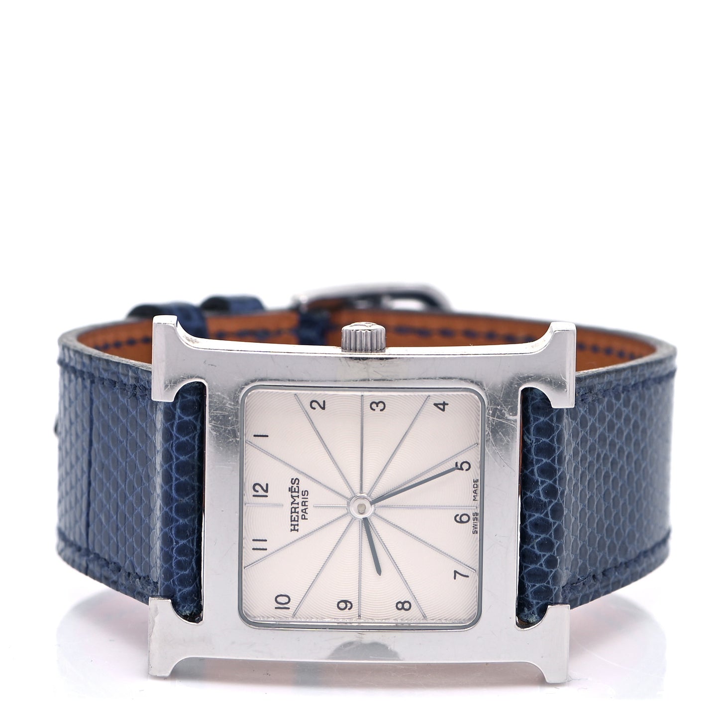 Stainless Steel Lizard 26mm Heure H Hour Quartz Watch Mykonos