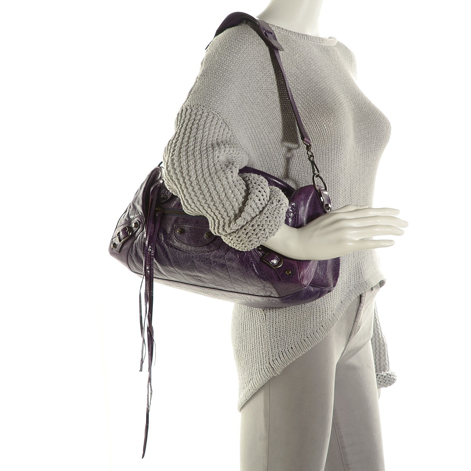 Balenciaga Agneau Classic Hardware Twiggy Sapphire 2 of 14
