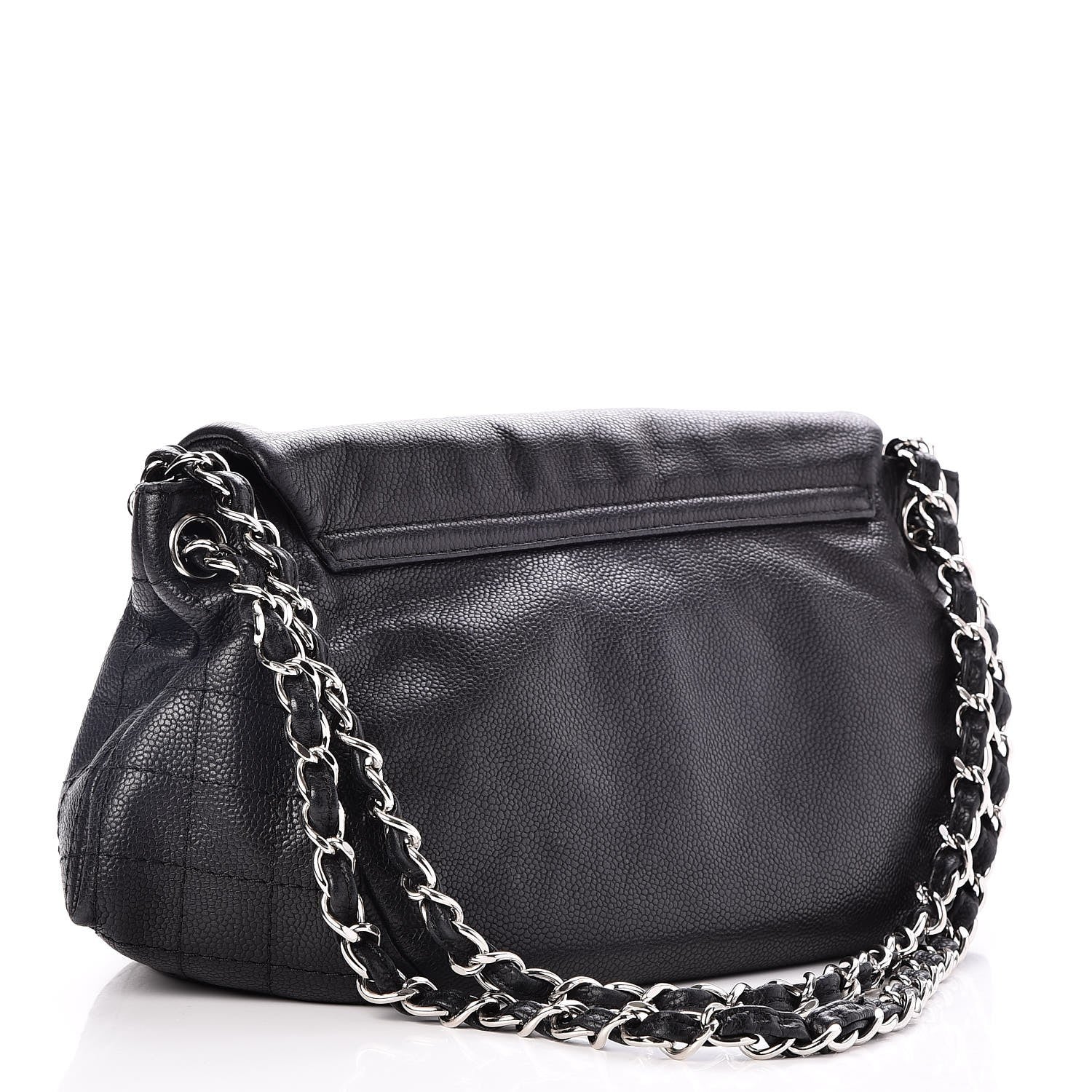 Chanel Caviar Half Moon Large Flap Black 3 of 7