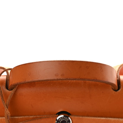Hermes Toile Vache Calfskin Herbag 39 MM Natural 12 of 13
