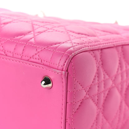 Christian Dior Lambskin Cannage Large Lady Dior Pink 11 of 14