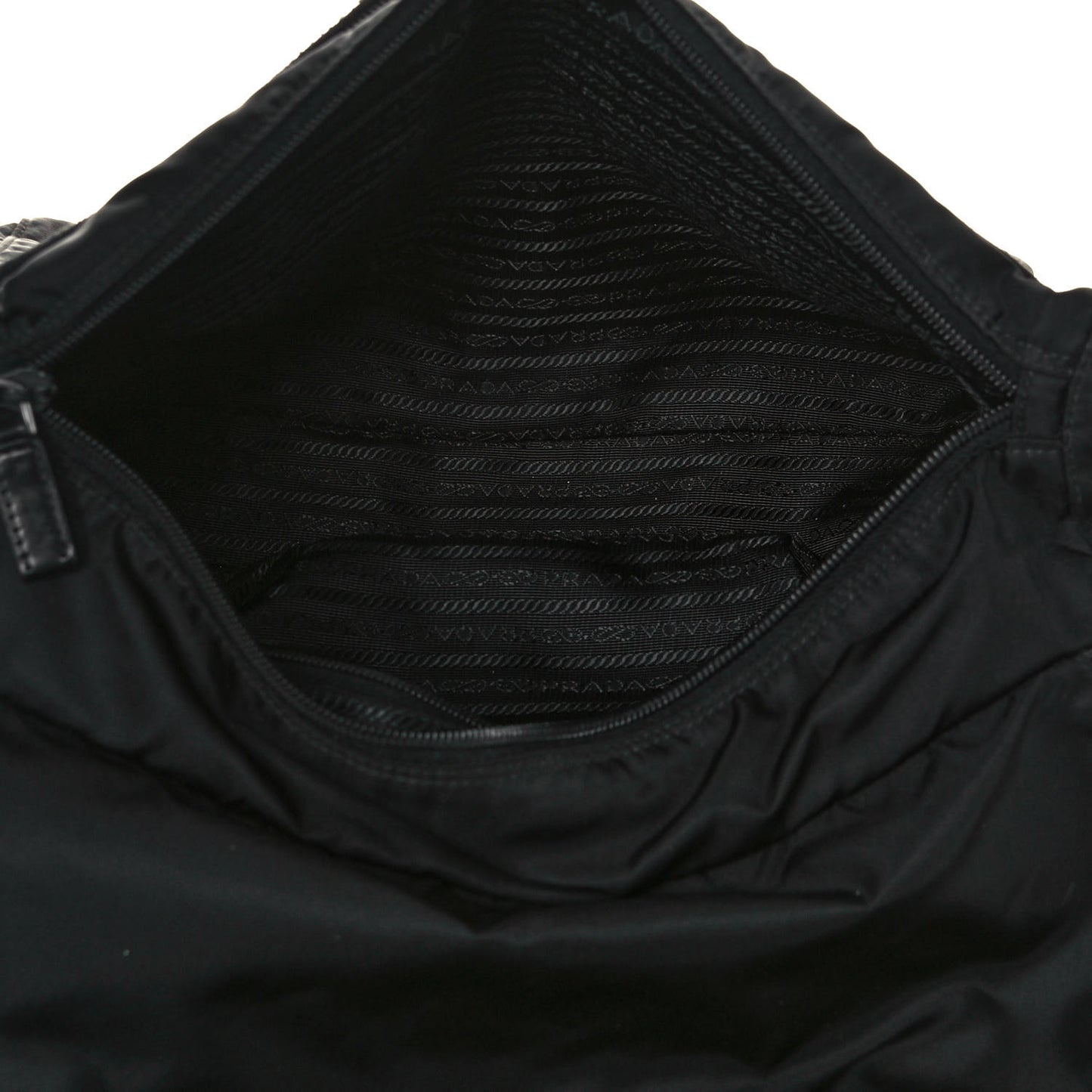 Nylon Vela Messenger Bag Black