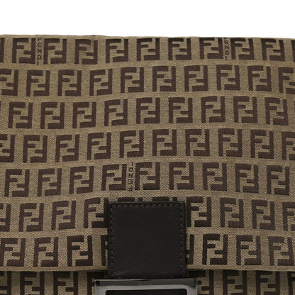 Fendi Zucchino Vitello Mama Baguette Testa di Moro Beige 8 of 10