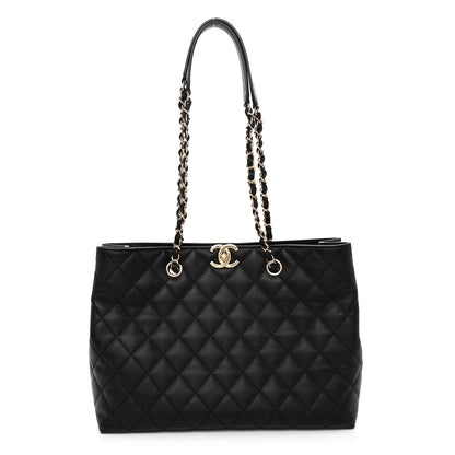 Chanel Caviar Quilted Small Shopping Tote Black 1 of 12