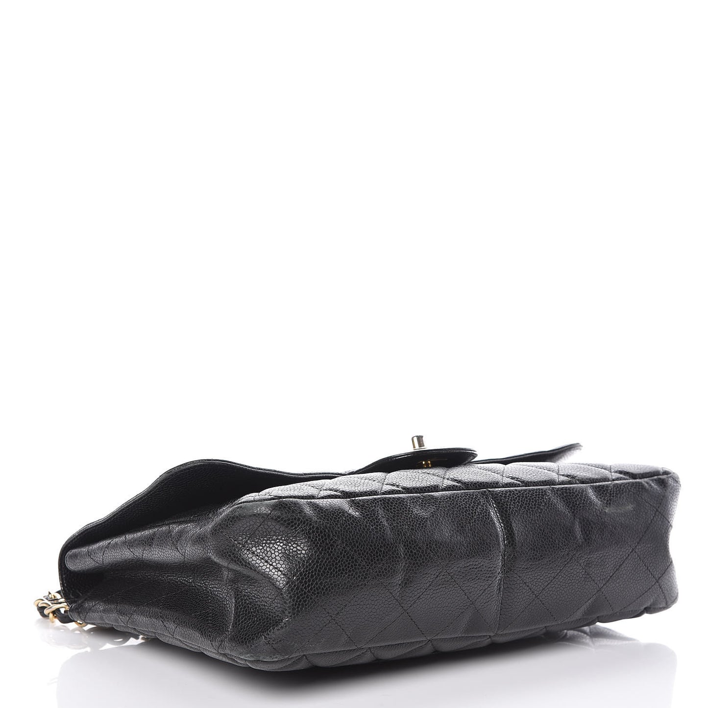 Caviar Quilted Jumbo Single Flap Black