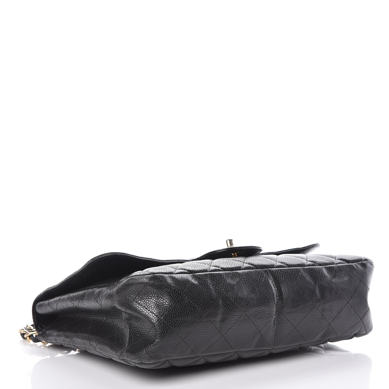 Chanel Caviar Quilted Jumbo Single Flap Black 4 of 15