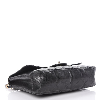 Chanel Caviar Quilted Jumbo Single Flap Black 4 of 15
