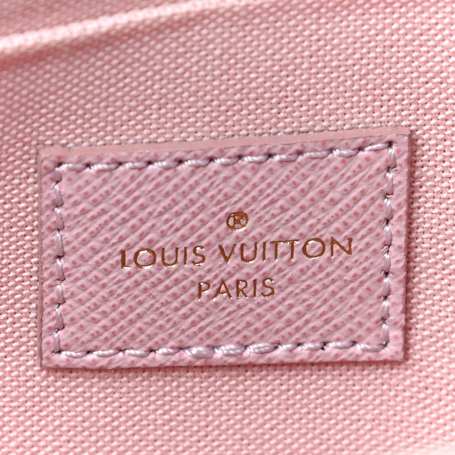 Louis Vuitton Damier Azur Pochette Felicie Chain Wallet Rose Ballerine 9 of 18