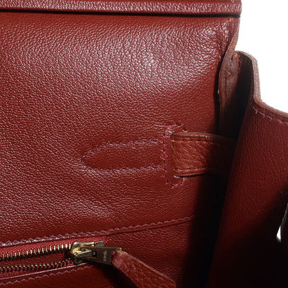 Hermes Taurillon Clemence Birkin 35 Brique 7 of 25