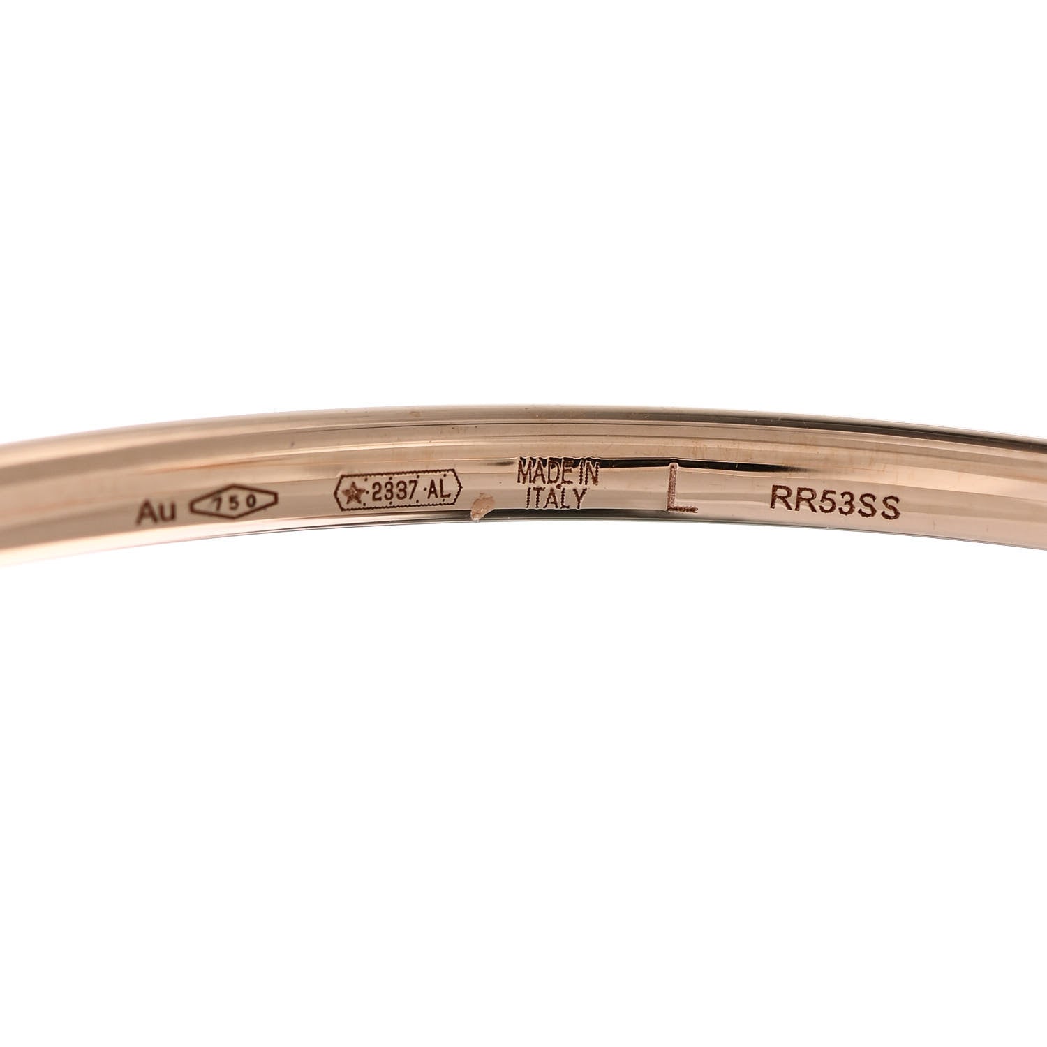 Bulgari 18K Rose Gold White Ceramic Large B.Zero1 Hoop Earrings 4 of 6