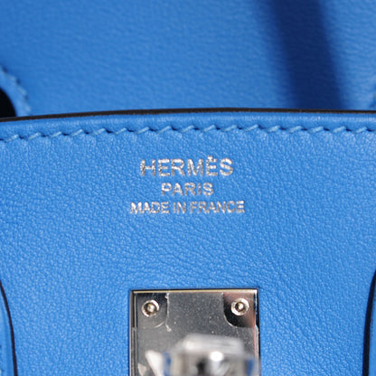 Hermes Swift Birkin 25 Bleu Paradis 10 of 21