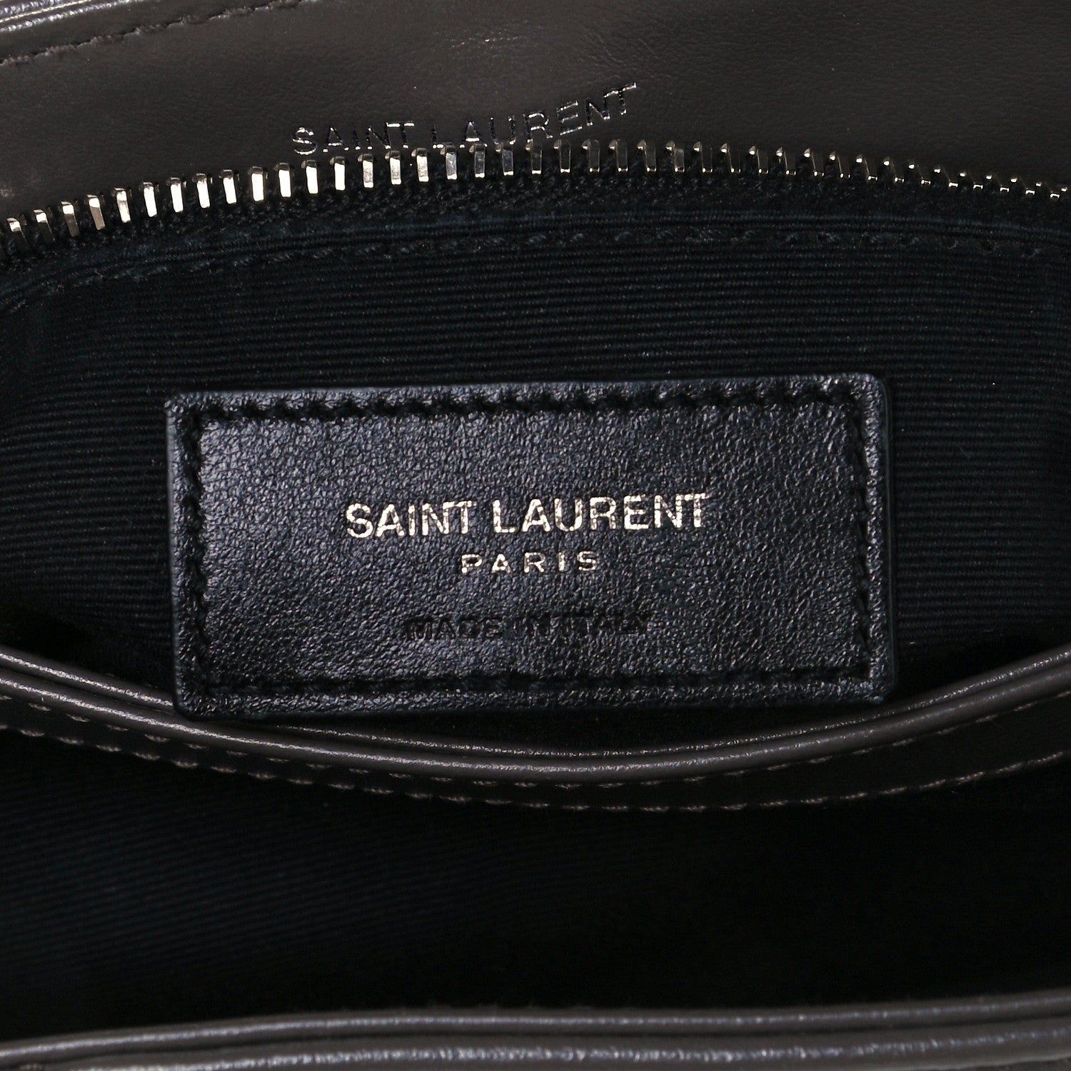 Saint Laurent Calfskin Y Quilted Monogram Toy Loulou Crossbody Bag Faggio 6 of 10