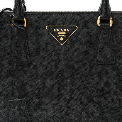 Prada Saffiano Medium Galleria Double Zip Tote Black 8 of 10