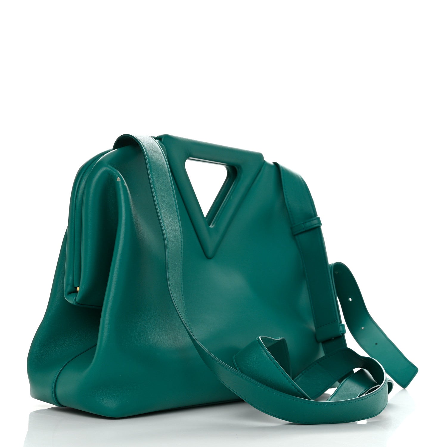Bottega Veneta Calfskin Medium The Point Triangle Bag Mallard 3 of 11