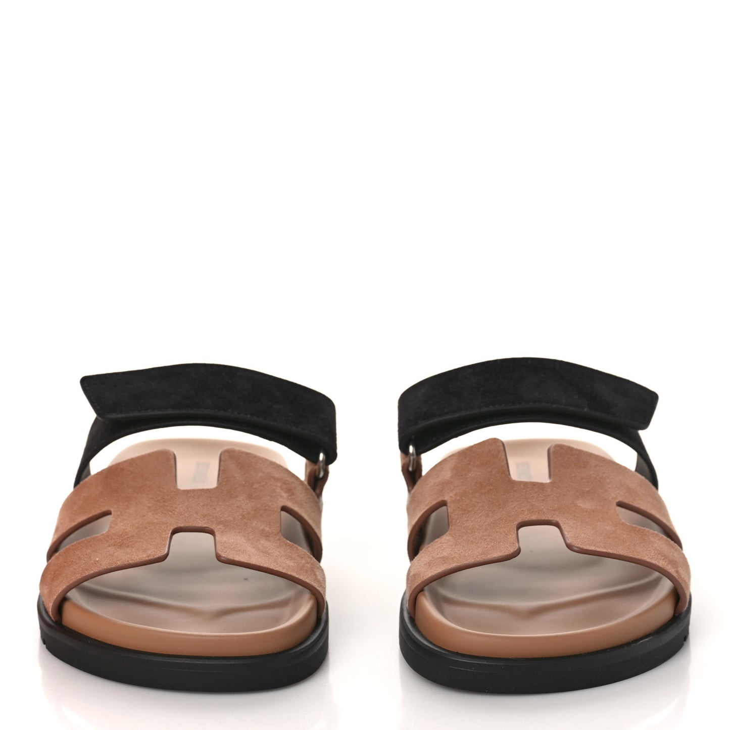 Suede Goatskin Womens Chypre Sandals 37 Rose Perle Black