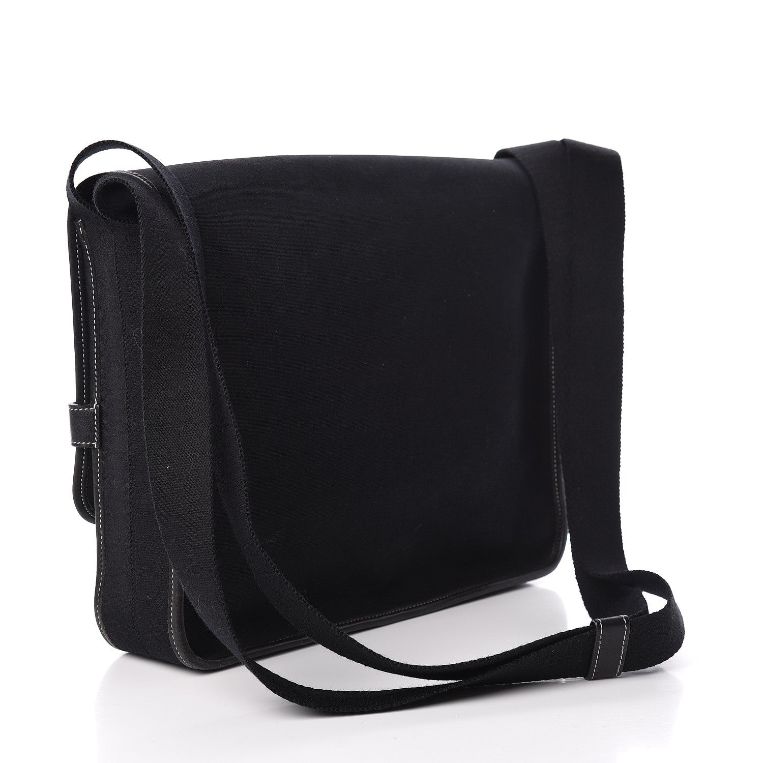 Hermes Toile Officier Buenaventura PM Messenger Black 3 of 10