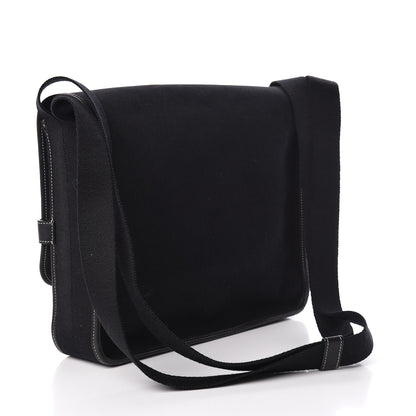 Hermes Toile Officier Buenaventura PM Messenger Black 3 of 10