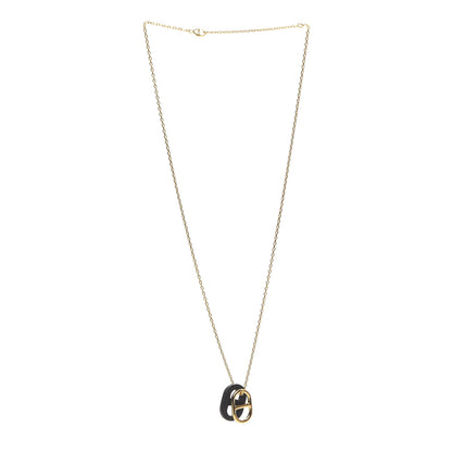 Hermes Swift O'Maillon Pendant Necklace Black 3 of 5