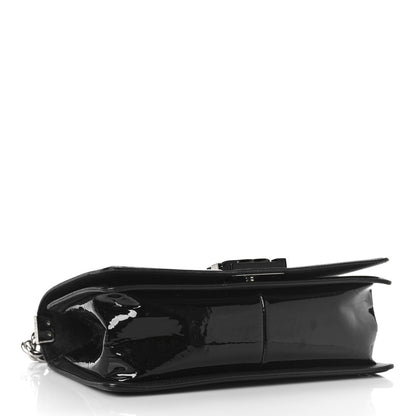 Chanel Patent Calfskin Quilted Medium Plexiglass Boy Flap Black 4 of 9