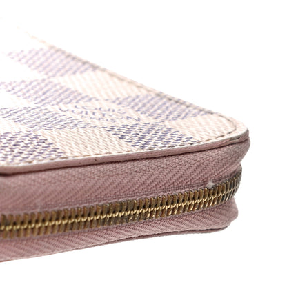 Louis Vuitton Damier Azur Zippy Coin Purse Rose Ballerine 12 of 12