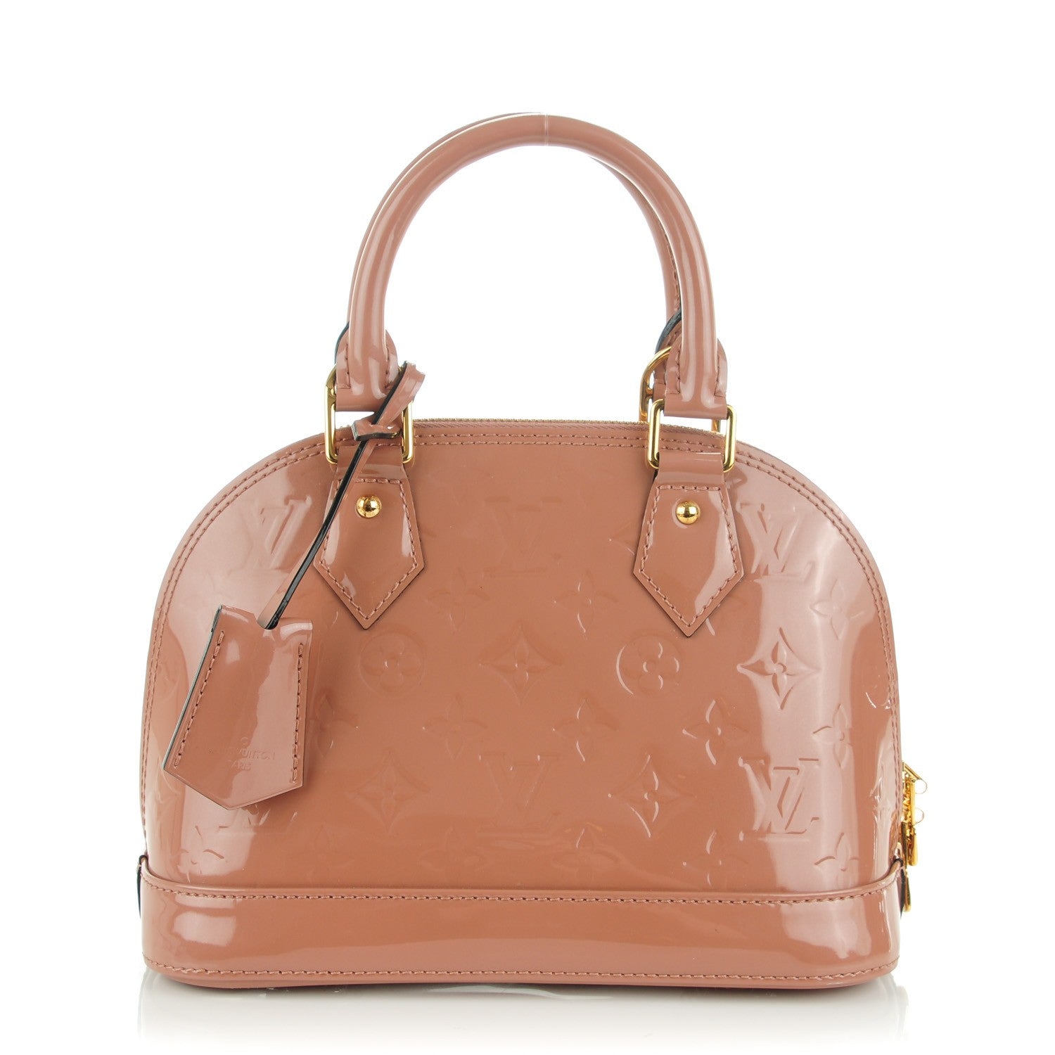 Louis Vuitton Vernis Alma BB Rose Velours 1 of 7