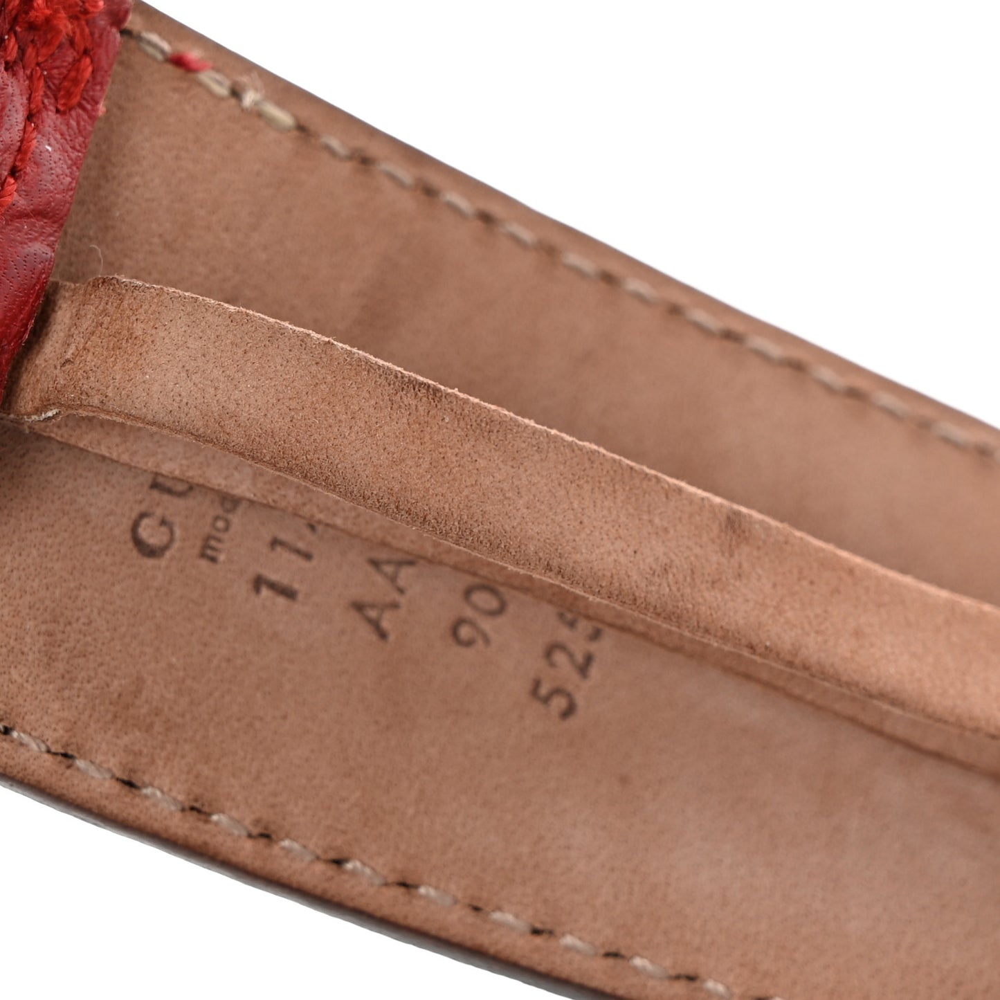 Guccissima Interlocking G 40mm Belt 90 36 Red
