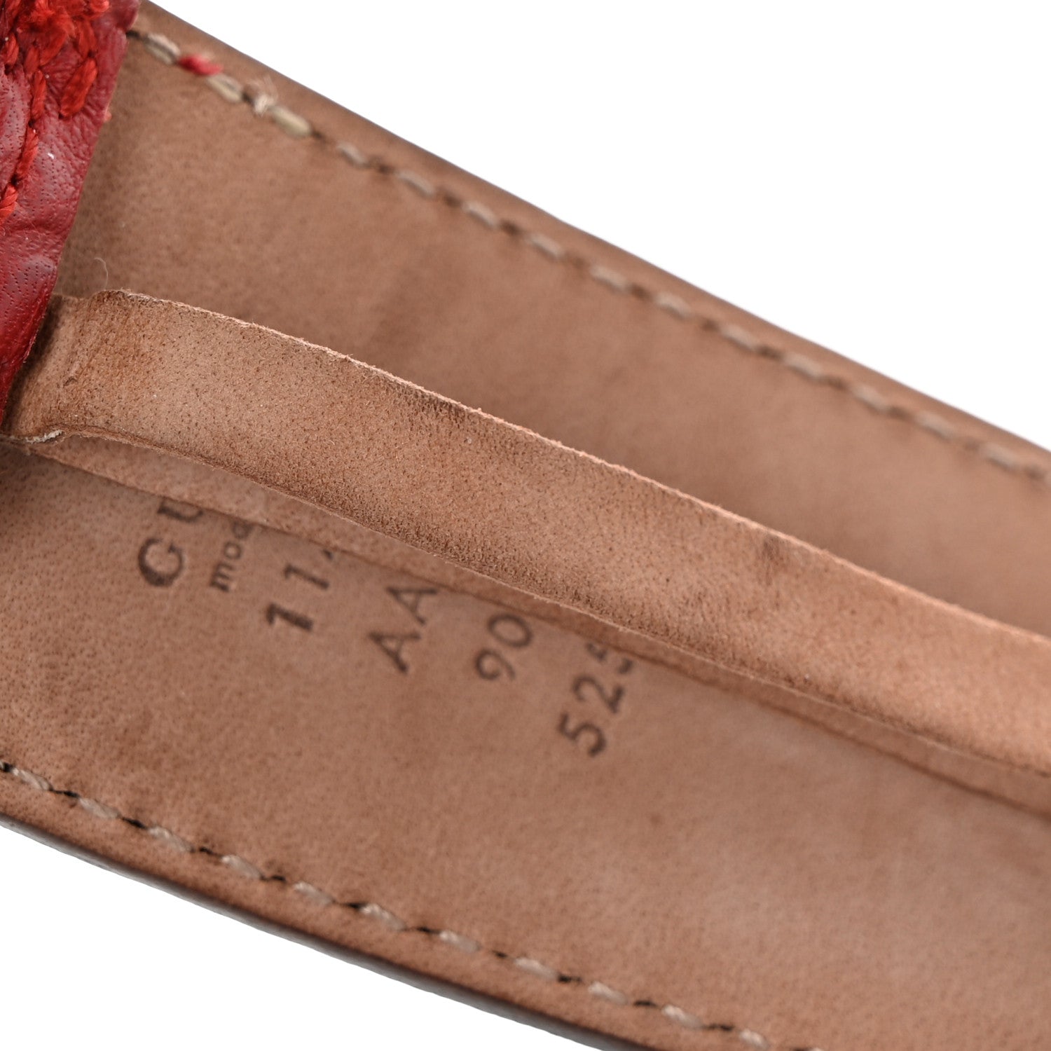 Gucci Guccissima Interlocking G 40mm Belt 90 36 Red 8 of 8
