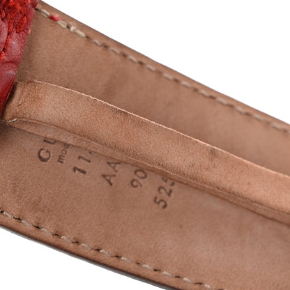 Gucci Guccissima Interlocking G 40mm Belt 90 36 Red 8 of 8