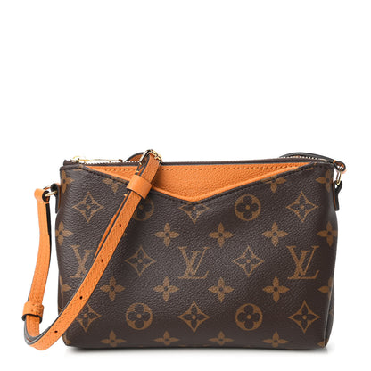 Louis Vuitton Monogram Pallas Clutch Saffron 1 of 10