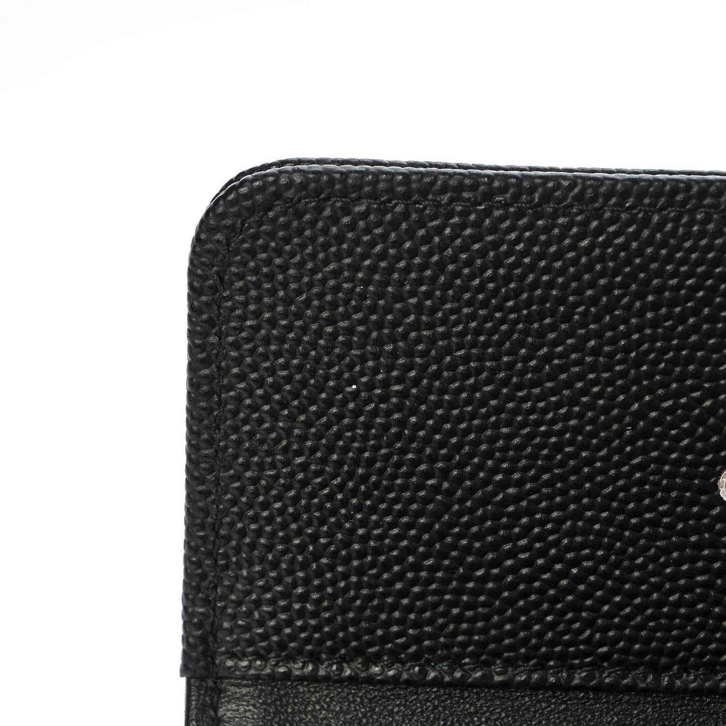 Caviar Quilted Small Boy Flap Wallet Black