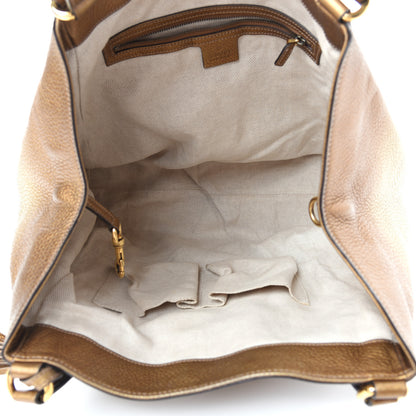 Gucci Metallic Pebbled Calfskin Medium Soho Shoulder Bag Gold Ombre 5 of 10