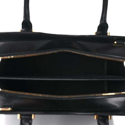 Saint Laurent Shiny Calfskin Large Uptown Tote Black 6 of 15