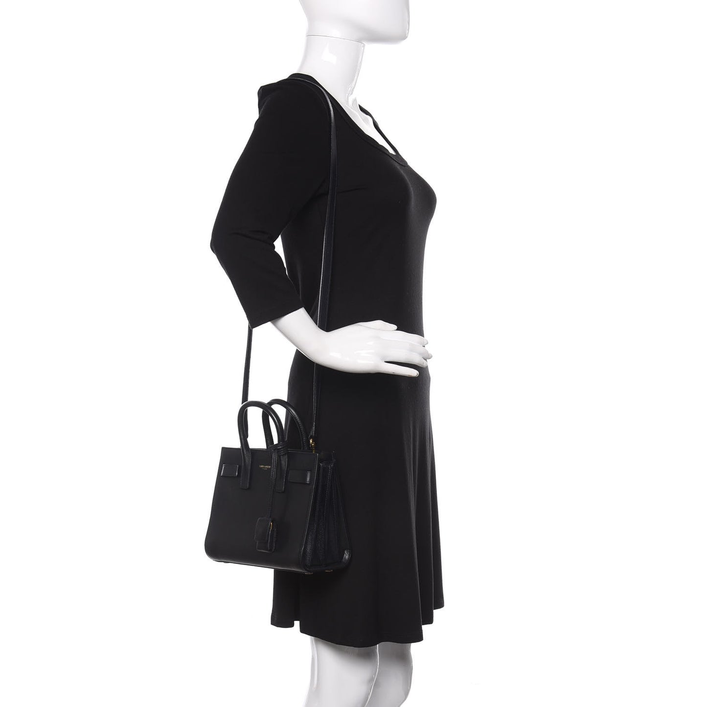 Calfskin Nano Sac De Jour Black