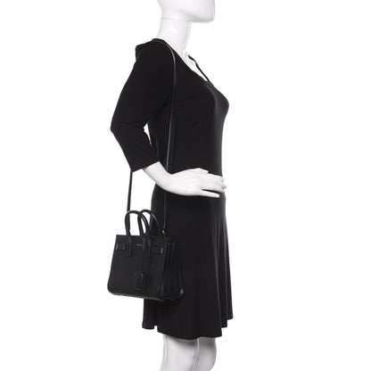 Saint Laurent Calfskin Nano Sac De Jour Black 2 of 10