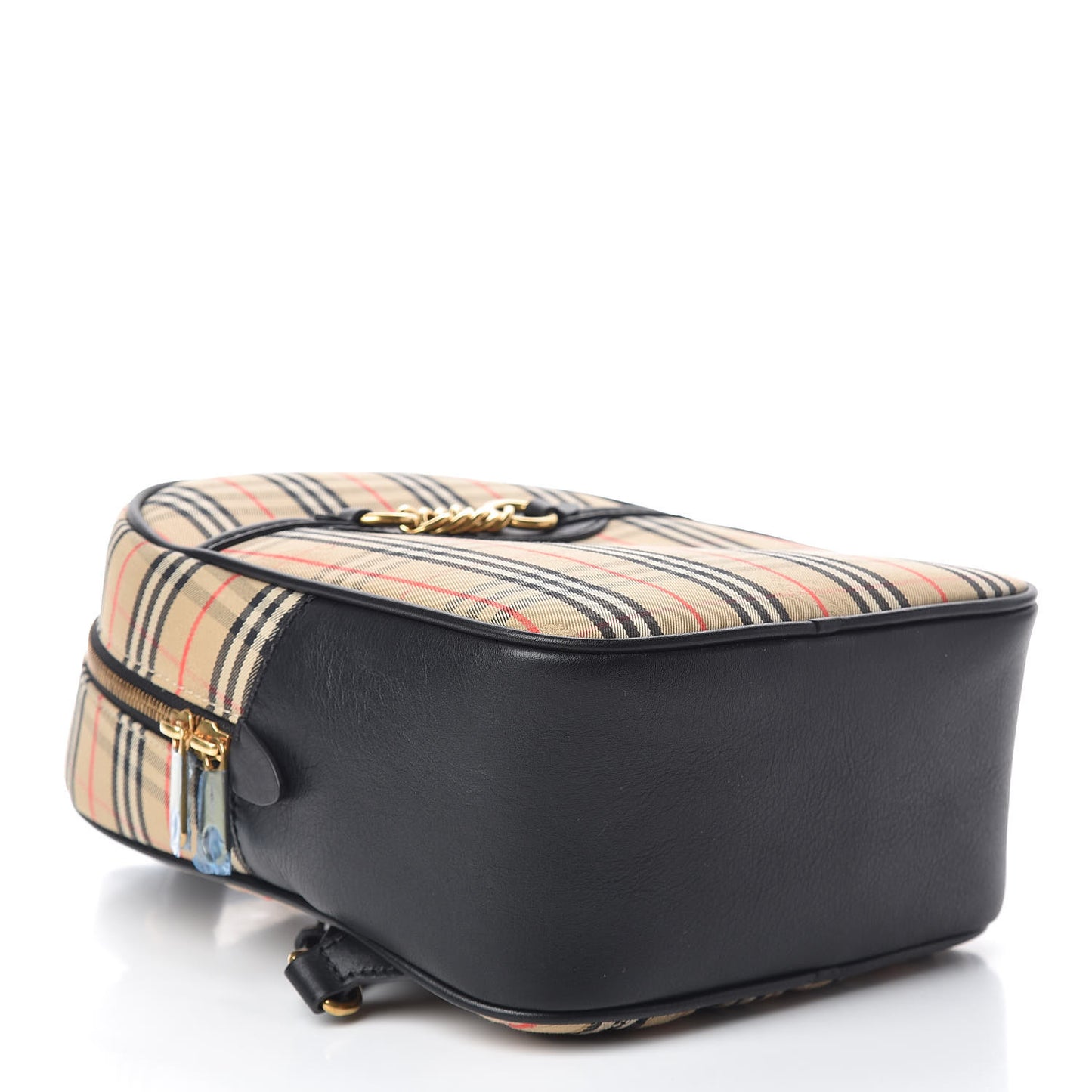 Smooth Calfskin 1983 Knight Check Link Backpack Black