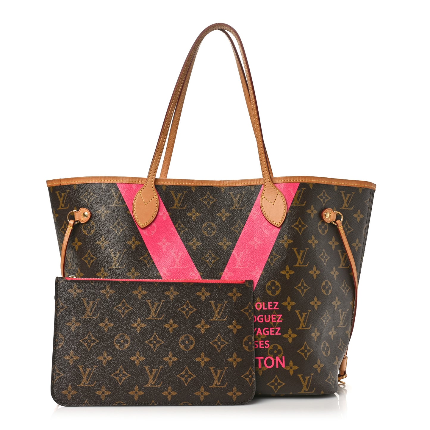 Monogram V Neverfull MM Grenade