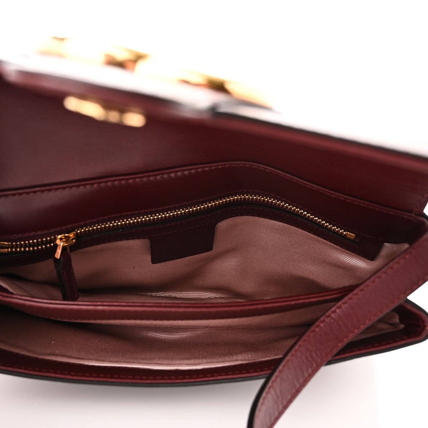Vitello Palmellato Lux Small Arli Flap Shoulder Bag Vintage Bordeaux