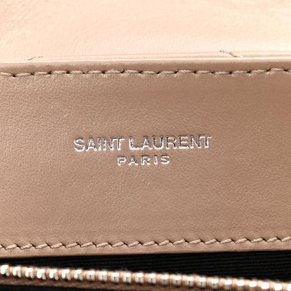 Saint Laurent Calfskin Y Quilted Monogram Small Loulou Chain Satchel Mink 5 of 10