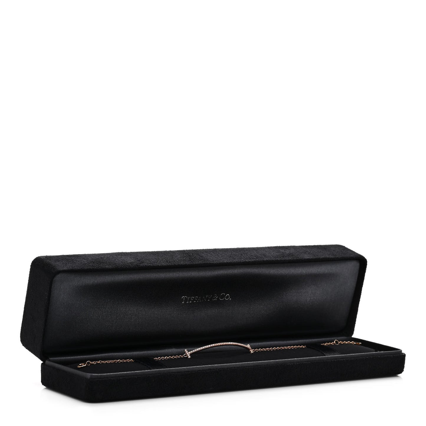 18K Rose Gold Diamond T Smile Bracelet