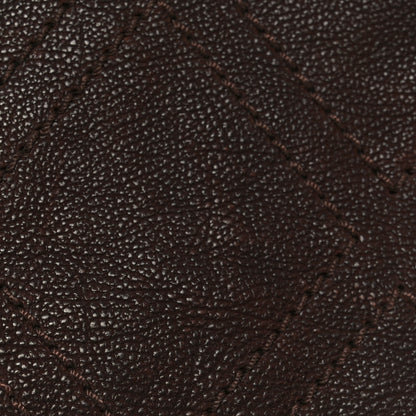 Chanel Calfskin Diamond Stitch Accordion Flap Brown 11 of 11
