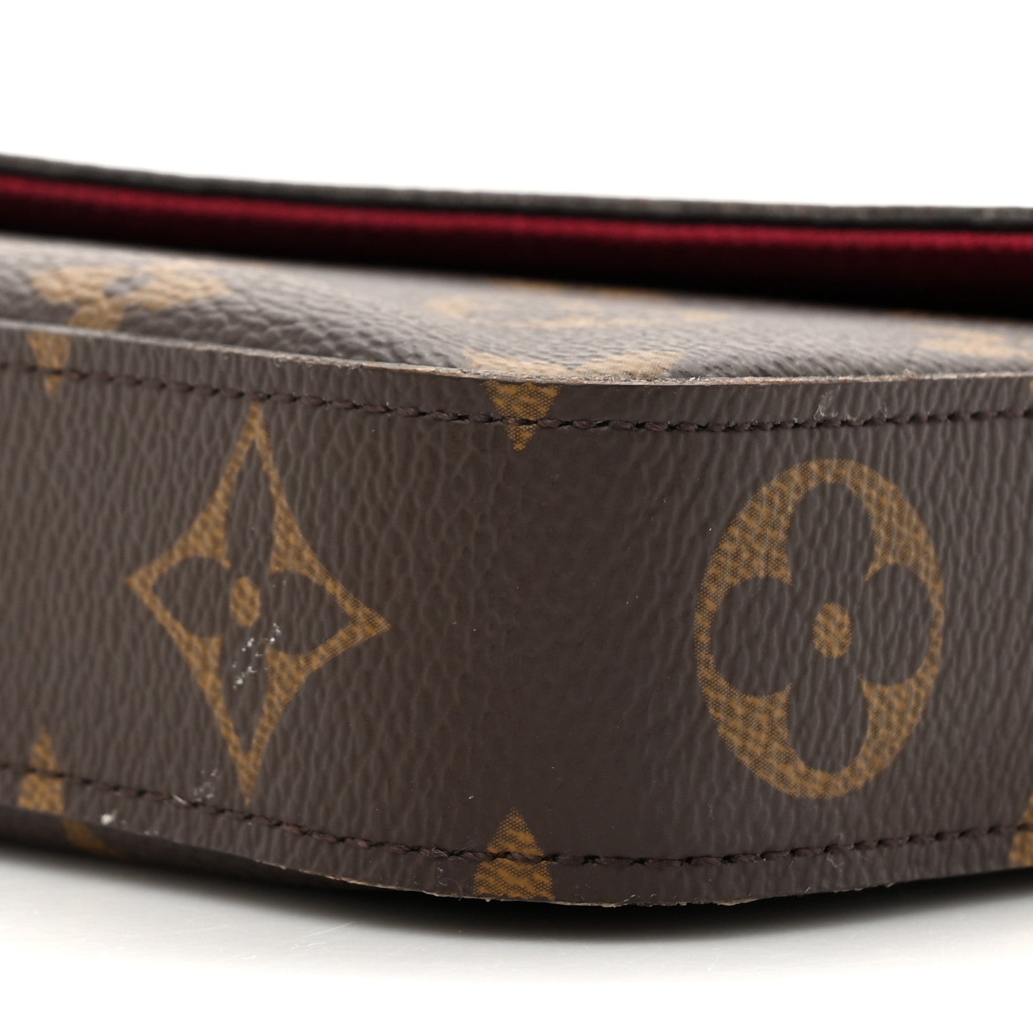 Louis Vuitton Monogram Pochette Felicie Chain Wallet Fuchsia 9 of 19